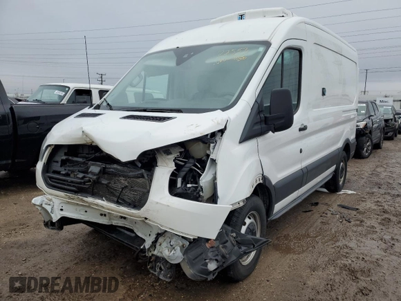 2018 Ford Transit with VIN 1FTYR1CM0JKA55163, listed as a Copart auction lot 43378975 with 110,603 mi miles and Salvage Title. Bid and sale history available at DreamBid. Image 1.
