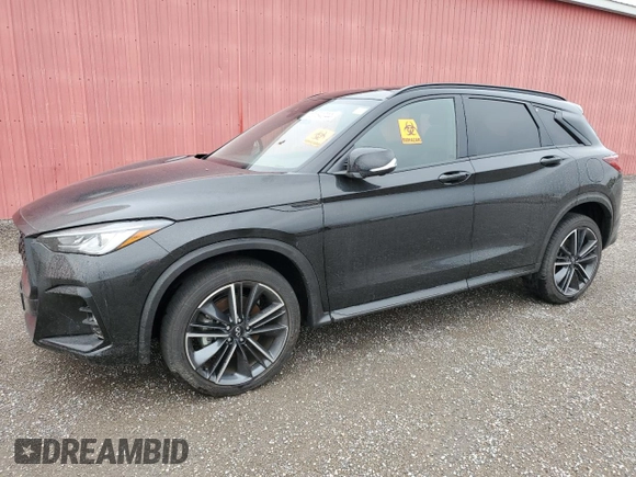 2024 Infiniti QX50 Sport with VIN 3PCAJ5FB8RF112504, listed as a Copart auction lot 72184044 with 15 mi miles and Non Repairable. Bid and sale history available at DreamBid. Image 1.