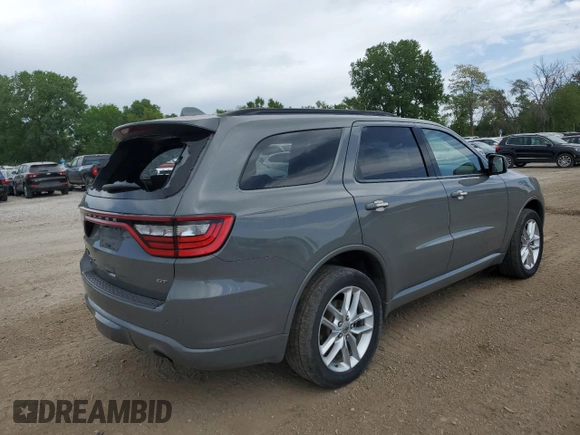 2022 Dodge Durango GT Plus with VIN 1C4RDJDG4NC199018, listed as a Copart auction lot 56389635 with 55,002 mi miles and Salvage title. Bid and sale history available at DreamBid. Image 3.