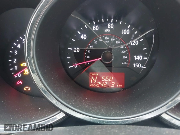2012 Kia Sorento EX with VIN 5XYKU4A23CG303020, listed as a IAAI auction lot 41453881 with 242,131 mi miles. Bid and sale history available at carsss.com. Image 7.