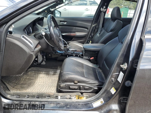 2016 Acura TLX V6 with VIN 19UUB2F38GA006594, listed as a Copart auction lot 53079665 with 133,666 mi miles and Salvage title. Bid and sale history available at DreamBid. Image 7.