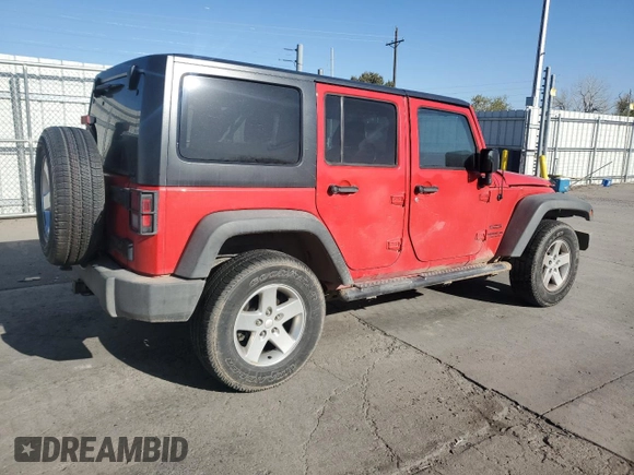2015 Jeep Wrangler Unlimited Willys Wheeler with VIN 1C4BJWDG8FL574014, listed as a Copart auction lot 51921255 with 54,134 mi miles and Salvage Title. Bid and sale history available at DreamBid. Image 3.