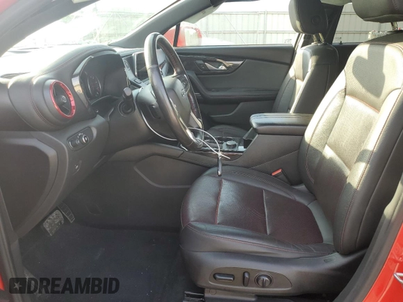 2019 Chevrolet Blazer RS with VIN 3GNKBERS7KS687307, listed as a Copart auction lot 55068695 with 106,875 mi miles and Salvage title. Bid and sale history available at DreamBid. Image 7.
