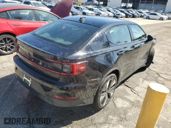 2023 Polestar 2 with VIN YSMEG3KA0PL161499, listed as a Copart auction lot 52805095 with 35,150 mi miles and Salvage Title. Bid and sale history available at carsss.com. Image 3.