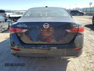 2021 Nissan Sentra SV with VIN 3N1AB8CV1MY250415, listed as a Copart auction lot 46600085 with 38,247 mi miles and Salvage Title. Bid and sale history available at carsss.com. Image 6.