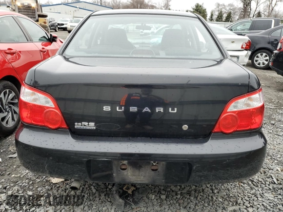 2005 Subaru Impreza Sedan (Natl) RS with VIN JF1GD67535H520036, listed as a Copart auction lot 49700825 with 0 mi miles and Salvage Title. Bid and sale history available at carsss.com. Image 6.