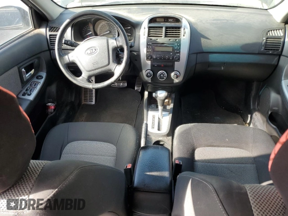 2008 Kia Spectra with VIN KNAFE161485015792, listed as a Copart auction lot 50378905 with 162,100 mi miles and Salvage Title. Bid and sale history available at carsss.com. Image 8.