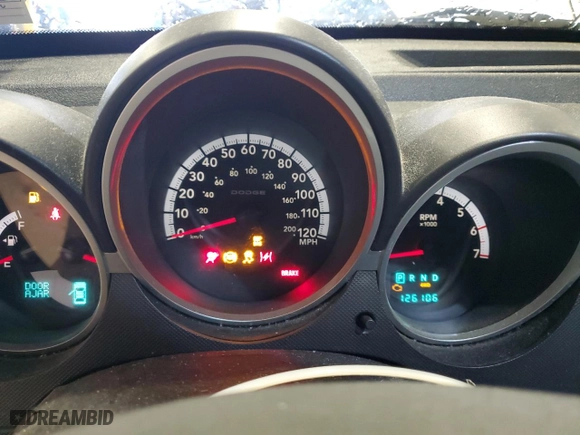 2007 Dodge Nitro SLT with VIN 1D8GU58K17W657064, listed as a Copart auction lot 53133925 with 126,106 mi miles and Salvage Title. Bid and sale history available at carsss.com. Image 9.