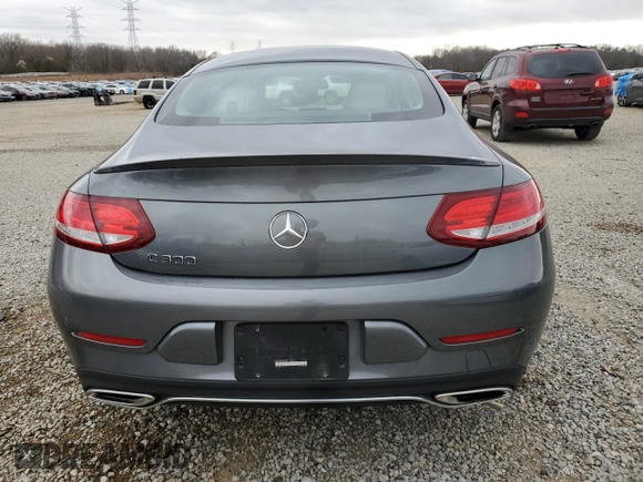 2017 Mercedes-Benz C 300 with VIN WDDWJ4JB3HF444647, listed as a Copart auction lot 47061125 with 48,172 mi miles and Salvage Title. Bid and sale history available at carsss.com. Image 6.
