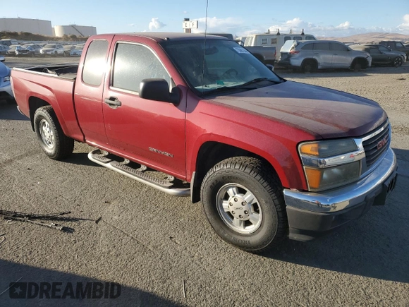 2005 GMC Canyon SLE Z85 with VIN 1GTCS196858146188, listed as a Copart auction lot 73087244 with 213,815 mi miles and Salvage Title. Bid and sale history available at carsss.com. Image 4.