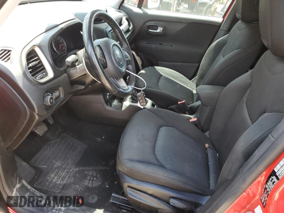 2017 Jeep Renegade Latitude with VIN ZACCJBBB9HPF93903, listed as a Copart auction lot 56180255 with 89,090 mi miles and Salvage title. Bid and sale history available at DreamBid. Image 7.
