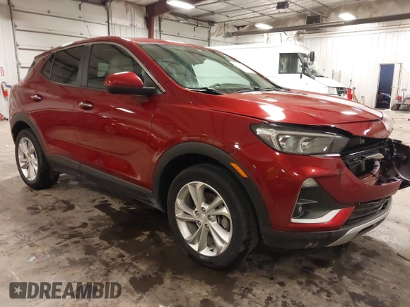 2021 Buick Encore GX Preferred with VIN KL4MMCSL3MB057859, listed as a IAAI auction lot 42646632 with 33,512 mi miles and . Bid and sale history available at DreamBid. Image 1.