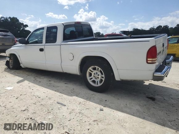 2003 Dodge Dakota SLT with VIN 1D7HL42XX3S333865, listed as a Copart auction lot 73509404 with 123,515 mi miles and Salvage Title. Bid and sale history available at carsss.com. Image 2.
