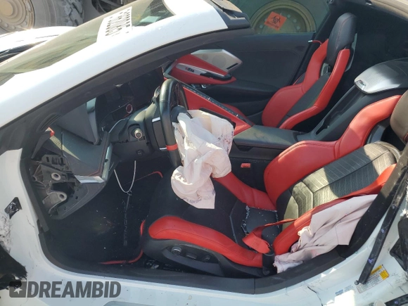 2021 Chevrolet Corvette 2LT with VIN 1G1YB2D47M5120014, listed as a Copart auction lot 61862085 with Not provided miles and Salvage title. Bid and sale history available at DreamBid. Image 7.