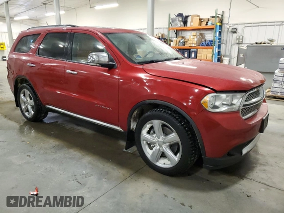 2011 Dodge Durango Citadel with VIN 1D4RE5GGXBC599342, listed as a Copart auction lot 45366975 with 191,455 mi miles and Salvage Title. Bid and sale history available at carsss.com. Image 4.