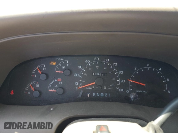 2001 Ford Excursion Limited with VIN 1FMNU43S51EC36951, listed as a Copart auction lot 58416995 with 199,911 mi miles and Salvage title. Bid and sale history available at DreamBid. Image 9.