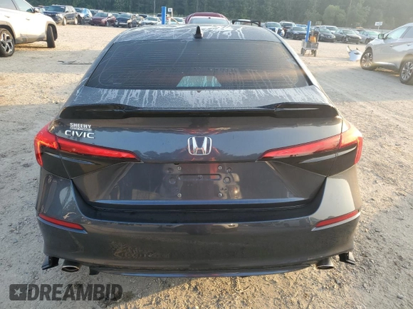 2023 Honda Civic EX with VIN 2HGFE1F7XPH306331, listed as a Copart auction lot 62235105 with 35,824 mi miles and Salvage title. Bid and sale history available at DreamBid. Image 6.