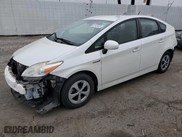 2013 Toyota Prius One with VIN JTDKN3DU5D0342428, listed as a Copart auction lot 53142635 with 237,401 mi miles and Salvage Title. Bid and sale history available at carsss.com. Image 1.