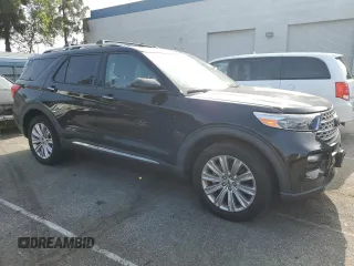 2021 Ford Explorer Limited with VIN 1FM5K8FW0MNA17072, listed as a Copart auction lot 60516975 with 45,786 mi miles and Salvage title. Bid and sale history available at DreamBid. Image 4.