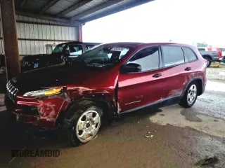 2015 Jeep Cherokee Sport with VIN 1C4PJLAB0FW579140, listed as a Copart auction lot 58693685 with 152,222 mi miles and Salvage title. Bid and sale history available at DreamBid. Image 1.