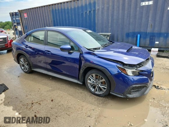 2023 Subaru WRX with VIN JF1VBAB67P8809729, listed as a Copart auction lot 61495305 with 13,023 mi miles and Salvage title. Bid and sale history available at DreamBid. Image 4.