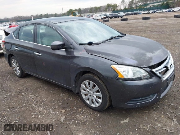 2014 Nissan Sentra S with VIN 3N1AB7APXEL635002, listed as a IAAI auction lot 42013022 with 87,712 mi miles and . Bid and sale history available at DreamBid. Image 1.