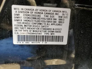 2010 Acura MDX with VIN 2HNYD2H20AH525401, listed as a Copart auction lot 46306295 with 196,796 mi miles and Salvage Title. Bid and sale history available at carsss.com. Image 14.
