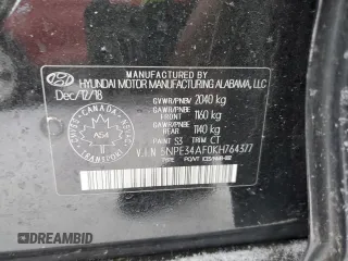 2019 Hyundai Sonata SEL with VIN 5NPE34AF0KH764377, listed as a Copart auction lot 41577035 with 120,134 mi miles and Salvage Title. Bid and sale history available at DreamBid. Image 13.