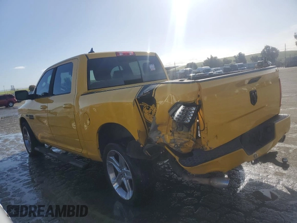 2016 Ram 1500 Sport with VIN 1C6RR6MT7GS327067, listed as a Copart auction lot 45554125 with 115,140 mi miles and Salvage Title. Bid and sale history available at carsss.com. Image 2.