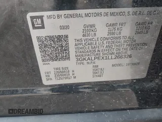 2020 GMC Terrain SLT с VIN 3GKALPEX1LL266326, выставлен на аукционе IAAI как лот 42474242 с пробегом 39 195 миль миль и . История ставок и продаж доступна на DreamBid. Изображение 9.