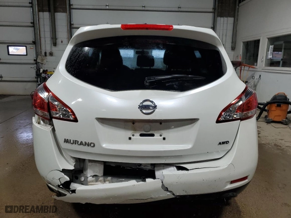 2012 Nissan Murano SV with VIN JN8AZ1MW7CW212706, listed as a Copart auction lot 52689135 with 188,834 mi miles and Salvage Title. Bid and sale history available at carsss.com. Image 6.