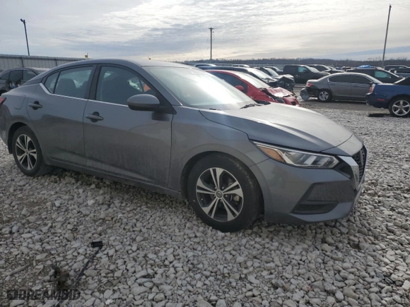 2021 Nissan Sentra SV with VIN 3N1AB8CVXMY298107, listed as a Copart auction lot 43066835 with 56,011 mi miles and Salvage Title. Bid and sale history available at carsss.com. Image 4.
