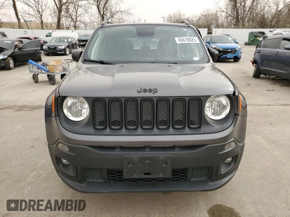 2018 Jeep Renegade Altitude with VIN ZACCJBBB5JPH48064, listed as a Copart auction lot 49410825 with 57,315 mi miles and Salvage title. Bid and sale history available at DreamBid. Image 5.