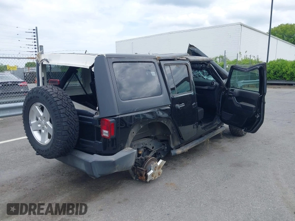 2016 Jeep Wrangler Unlimited Sport with VIN 1C4BJWDG1GL288118, listed as a IAAI auction lot 42099893 with 78,774 mi miles and . Bid and sale history available at DreamBid. Image 4.