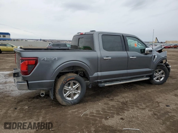 2024 Ford F-150 XLT with VIN 1FTEW3LP6RKF69984, listed as a Copart auction lot 47840155 with 2,188 mi miles and Salvage Title. Bid and sale history available at carsss.com. Image 3.
