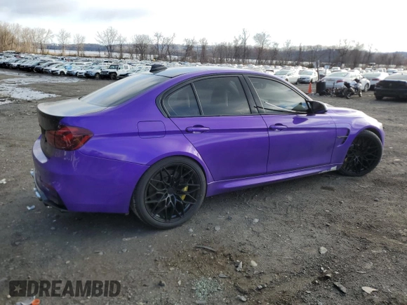 2016 BMW M3 with VIN WBS8M9C56G5D30124, listed as a Copart auction lot 46310114 with 83,068 mi miles. Bid and sale history available at carsss.com. Image 3.