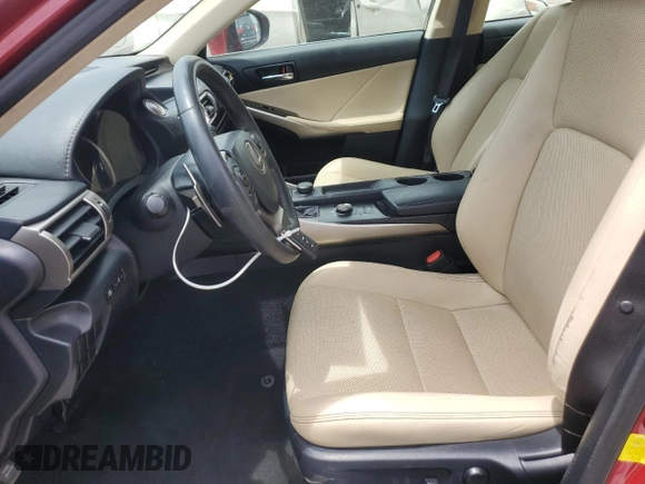 2015 Lexus IS 250 with VIN JTHBF1D25F5055742, listed as a Copart auction lot 61254235 with 102,971 mi miles and Salvage title. Bid and sale history available at DreamBid. Image 7.