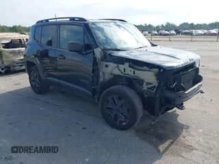 2018 Jeep Renegade Sport with VIN ZACCJBAB5JPH88551, listed as a IAAI auction lot 40937138 with 80,321 mi miles. Bid and sale history available at carsss.com. Image 1.