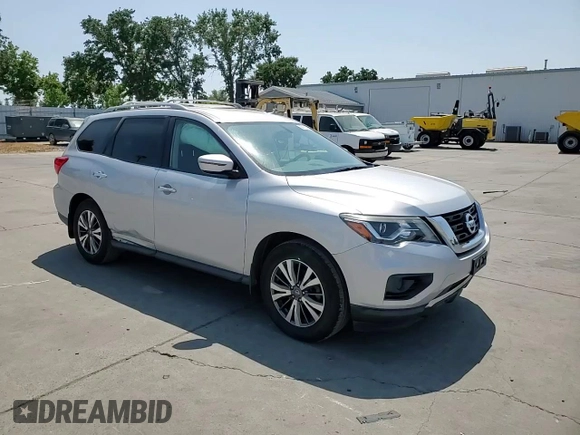 2017 Nissan Pathfinder S with VIN 5N1DR2MN0HC666046, listed as a Copart auction lot 60103085 with 99,194 mi miles and Salvage title. Bid and sale history available at DreamBid. Image 14.