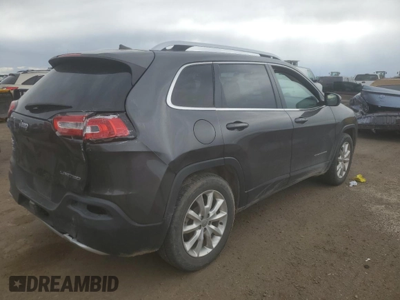 2017 Jeep Cherokee Limited with VIN 1C4PJMDS3HW594350, listed as a Copart auction lot 55573085 with 115,796 mi miles and Salvage title. Bid and sale history available at DreamBid. Image 3.