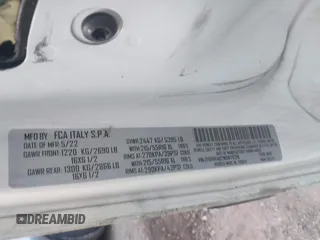 2022 Ram ProMaster City Cargo Tradesman с VIN ZFBHRFAB2N6W78218, выставлен на аукционе IAAI как лот 40906950 с пробегом 80 491 миль миль и . История ставок и продаж доступна на DreamBid. Изображение 9.