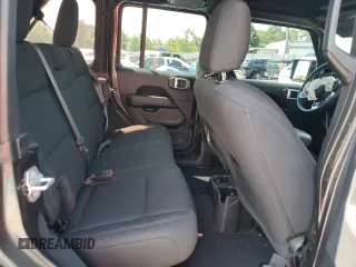 2022 Jeep Wrangler Unlimited Sahara with VIN 1C4HJXENXNW244773, listed as a Copart auction lot 59694095 with 21,871 mi miles and Salvage title. Bid and sale history available at DreamBid. Image 11.