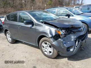 2015 Toyota RAV4 LE with VIN JTMBFREV5FJ021218, listed as a IAAI auction lot 41785266 with 80,388 mi miles. Bid and sale history available at carsss.com. Image 1.