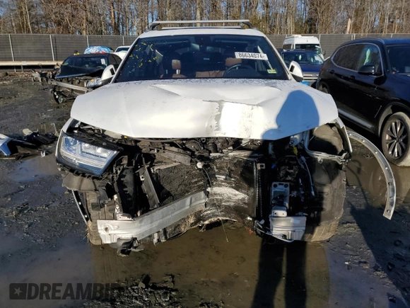 2019 Audi Q7 Premium Plus with VIN WA1LHAF75KD038765, listed as a Copart auction lot 86634074 with 82,298 mi miles and Non repairable. Bid and sale history available at DreamBid. Image 5.