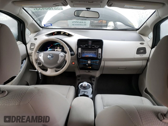 2017 Nissan LEAF SL with VIN 1N4BZ0CP9HC302491, listed as a Copart auction lot 38160433 with 42,910 mi miles. Bid and sale history available at carsss.com. Image 8.
