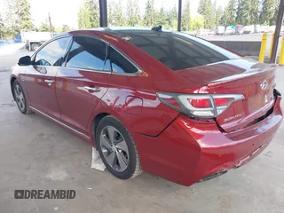 2017 Hyundai Sonata Limited with VIN KMHE34L38HA064461, listed as a IAAI auction lot 42160640 with 98,771 mi miles and . Bid and sale history available at DreamBid. Image 3.