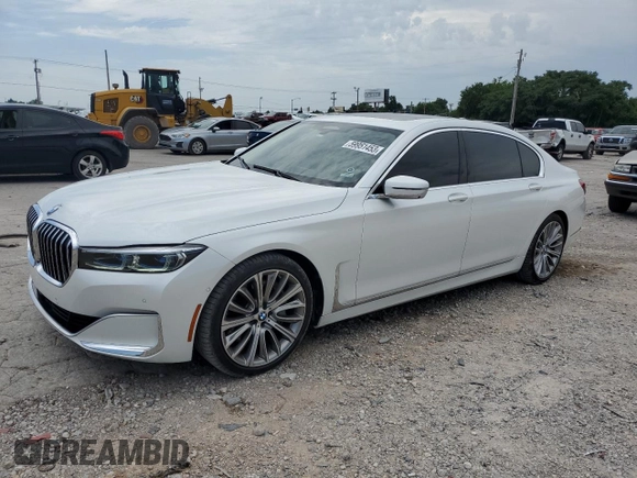 2020 BMW 7 Series 750i xDrive with VIN WBA7U2C06LGM26634, listed as a Copart auction lot 59951453 with 0 mi miles. Bid and sale history available at carsss.com. Image 1.