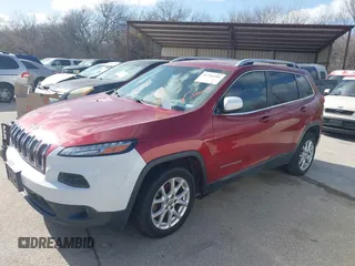2016 Jeep Cherokee Latitude with VIN 1C4PJLCB5GW274831, listed as a IAAI auction lot 41726186 with 1 mi miles. Bid and sale history available at carsss.com. Image 2.
