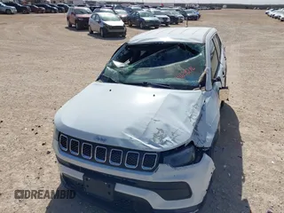 2023 Jeep Compass Sport with VIN 3C4NJDAN8PT564612, listed as a IAAI auction lot 41639296 with 54,463 mi miles and . Bid and sale history available at DreamBid. Image 6.