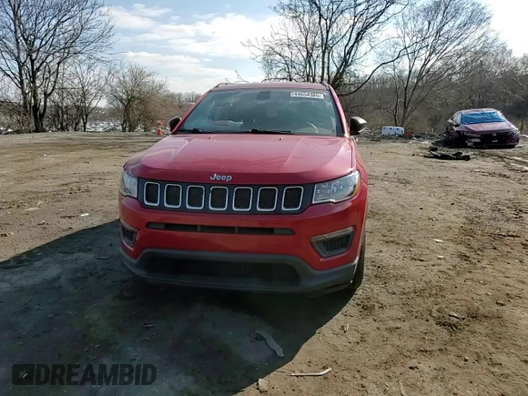 2018 Jeep Compass Sport with VIN 3C4NJCAB7JT102162, listed as a Copart auction lot 44654385 with 40,599 mi miles and Salvage Title. Bid and sale history available at carsss.com. Image 11.